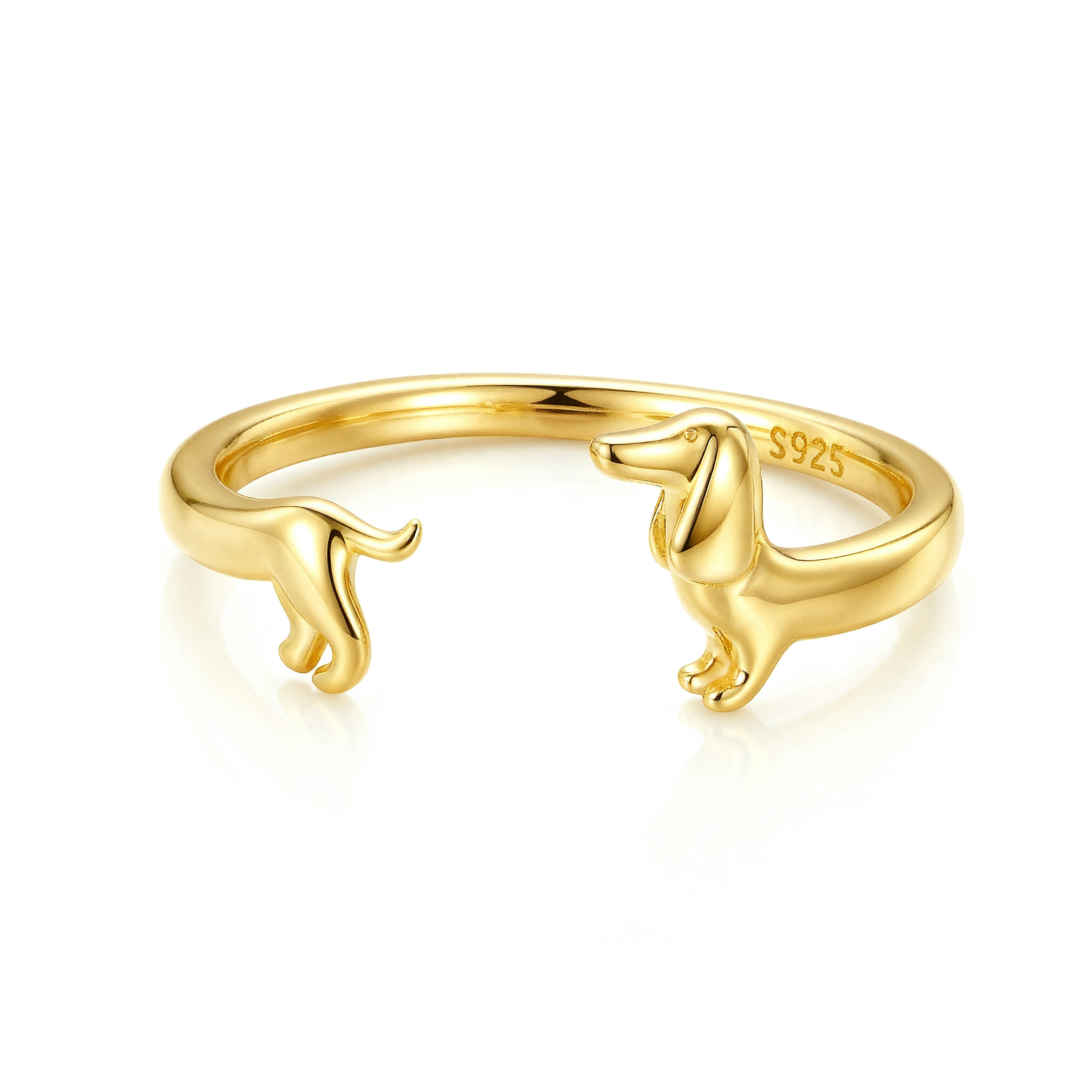 Dachshund Wrap Ring