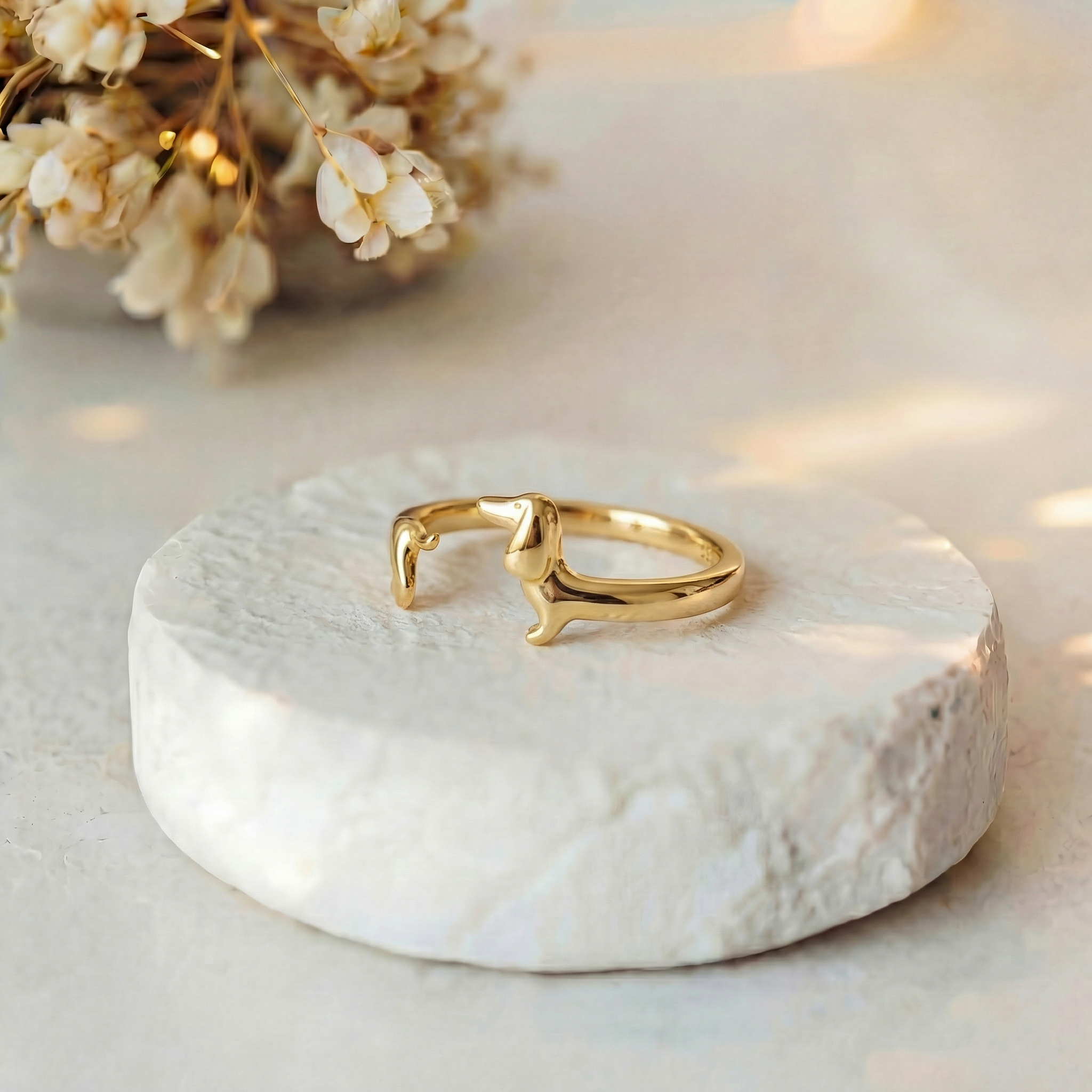 Dachshund Wrap Ring