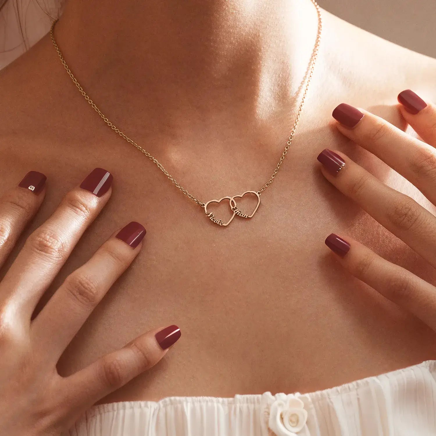 Custom Heart Name Necklace