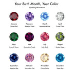 INITIAL HEART NECKLACE - BIRTHSTONE & ZODIAC