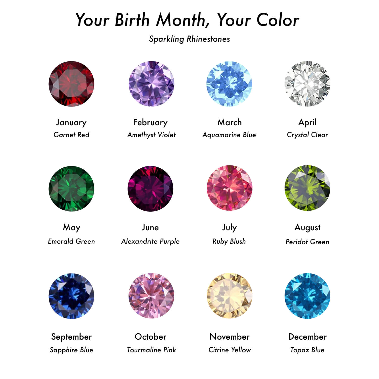 INITIAL HEART NECKLACE - BIRTHSTONE & ZODIAC