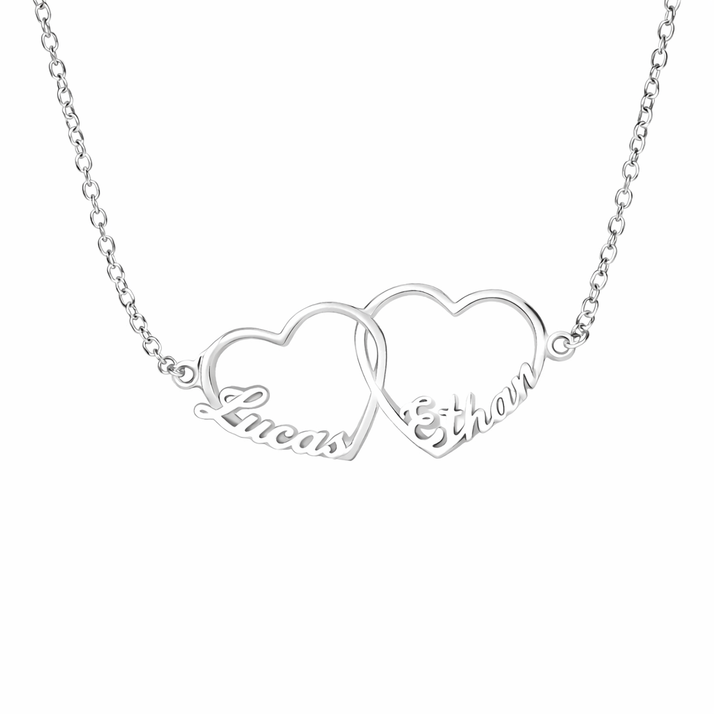 CUSTOM HEART NAME NECKLACE