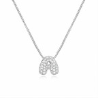 BUBBLE INITIAL NECKLACE