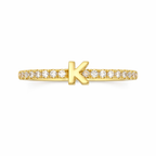 "CLAIRE MONTROSE'S CLASSIC" INITIAL RING