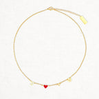 INITIAL HEART NECKLACE - BIRTHSTONE & ZODIAC