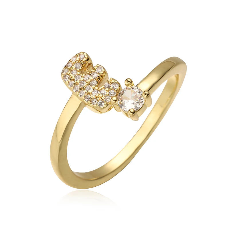 INITIAL GEMSTONE RING