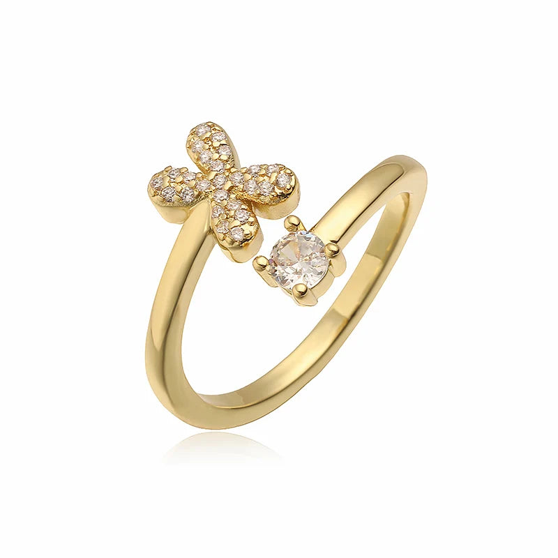 INITIAL GEMSTONE RING