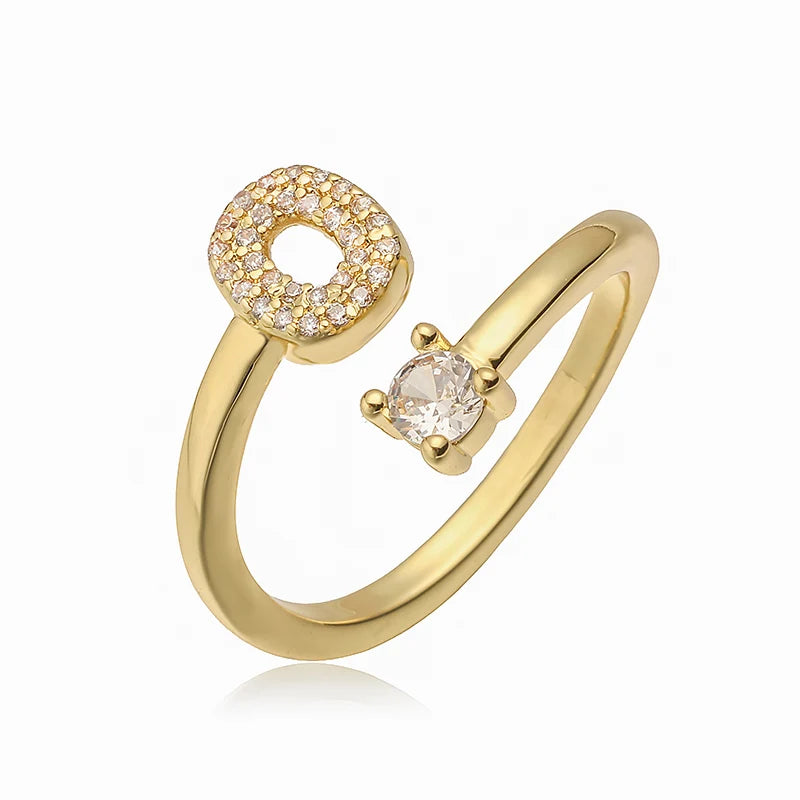 INITIAL GEMSTONE RING