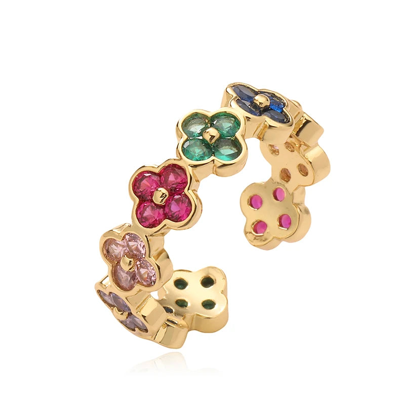 ZIRCONIA FLOWER RING