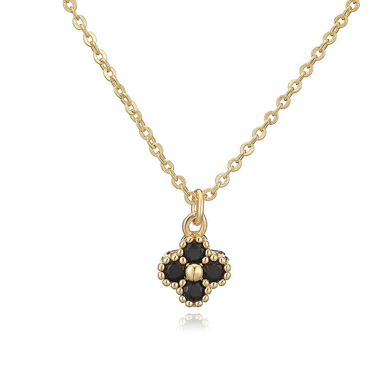 CRYSTAL CLOVER NECKLACE
