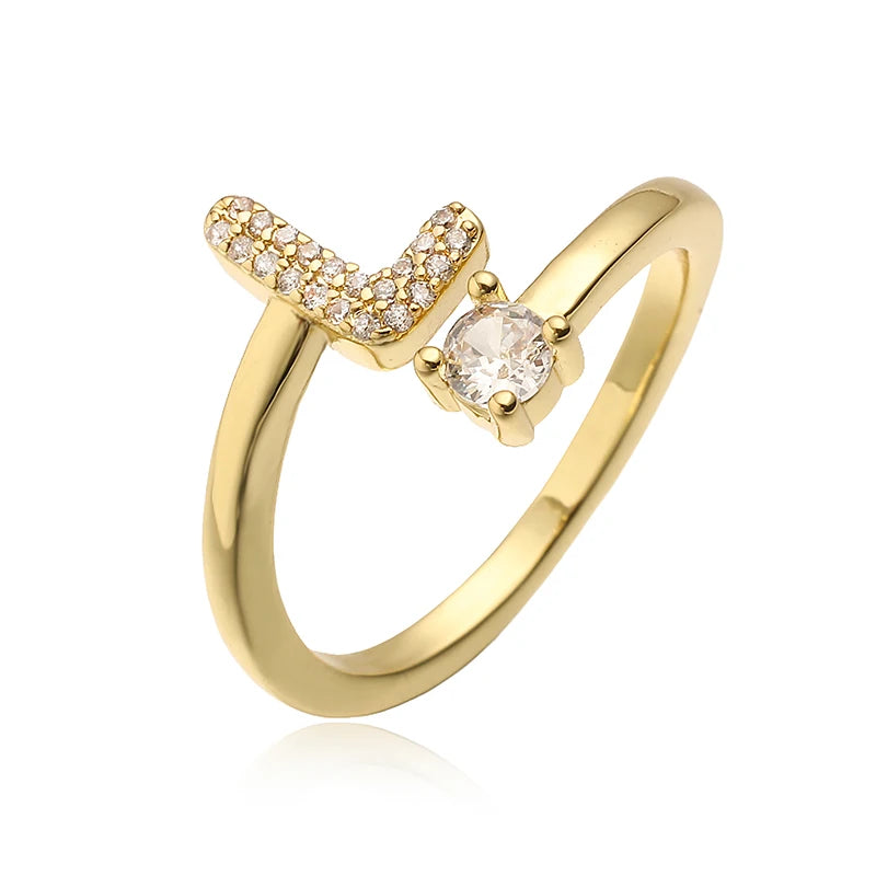 INITIAL GEMSTONE RING
