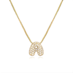 BUBBLE INITIAL NECKLACE