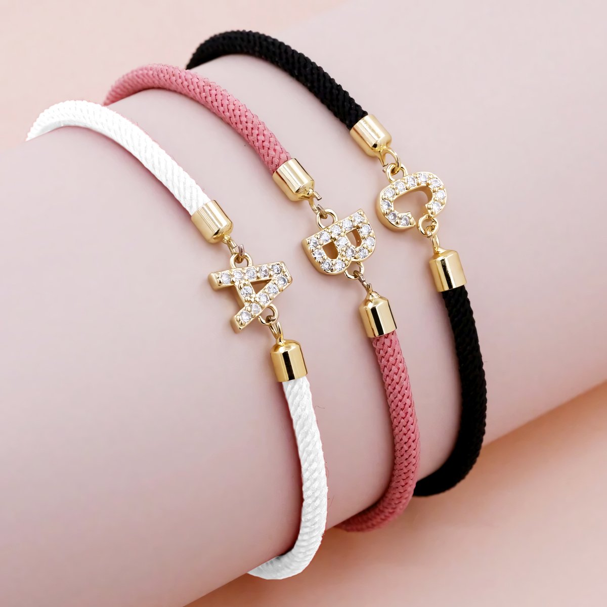 Adjustable Initial Bracelet
