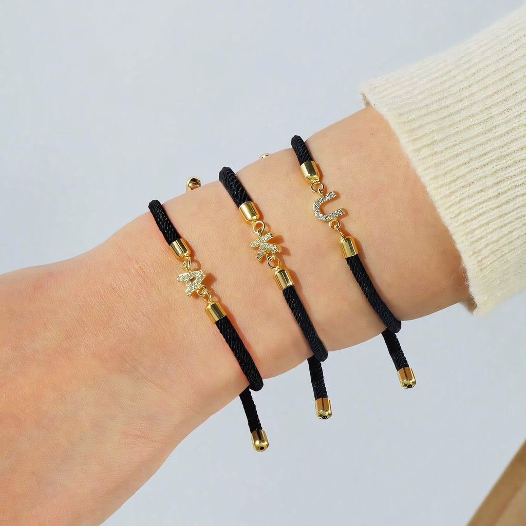 Adjustable Initial Bracelet