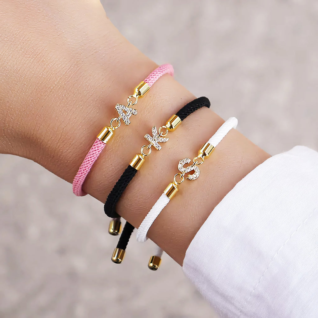 Adjustable Initial Bracelet